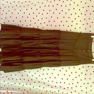 Anthropologie green maxi skirt SIZE: 14